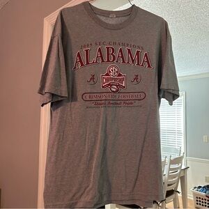 Vintage University of Alabama Football 2009 SEC Championship Shirt Size XL